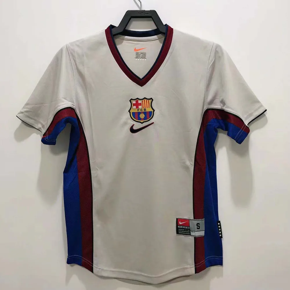 Barcelona 1998/1999 Retro Barcelona Visitante Camiseta de fútbol 1998/1999
