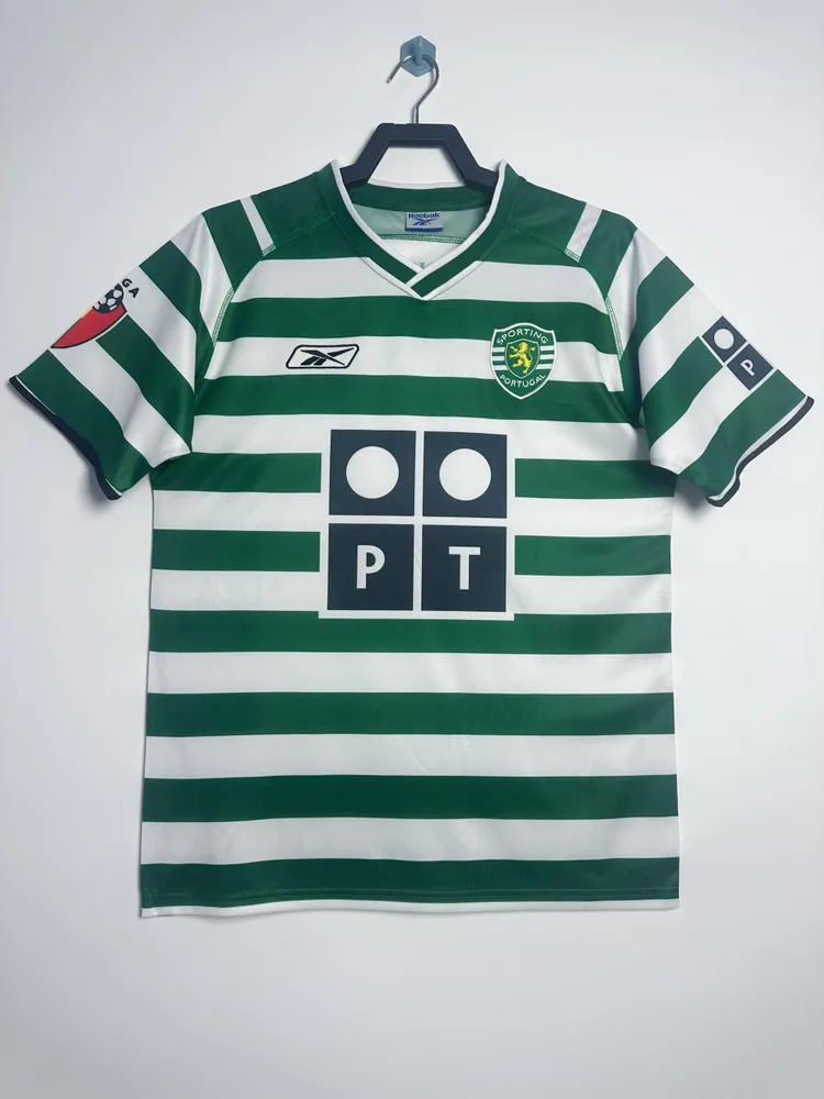 Sporting Lisbon 2003-2004 Retro Sporting Lisbon Local Camiseta de fútbol 2003/2004