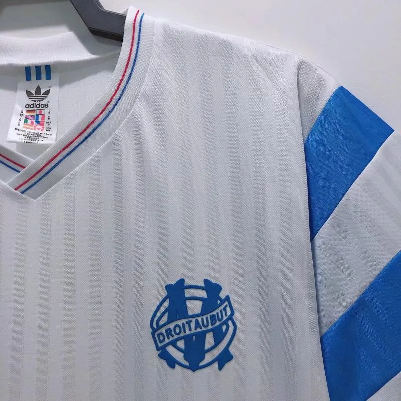 Marseille 1990 Retro Olympique de Marseille Local Camiseta de fútbol 1990 — 5