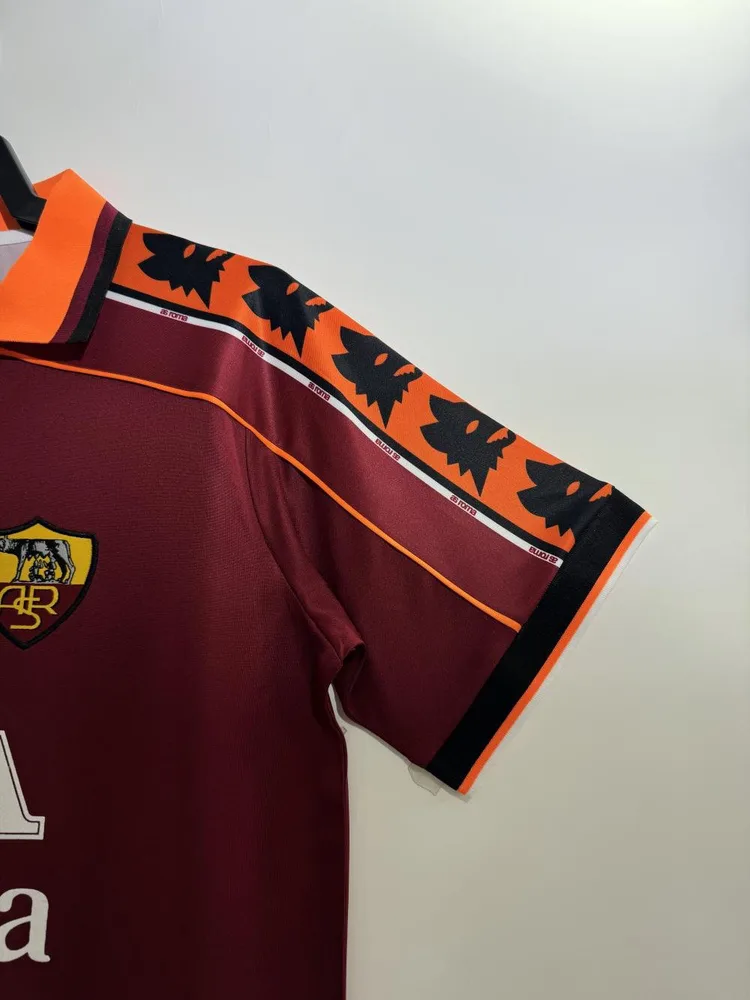 AS Roma 1998-1999 Retro Roma Home Soccer Jersey 1998/1999 — 8