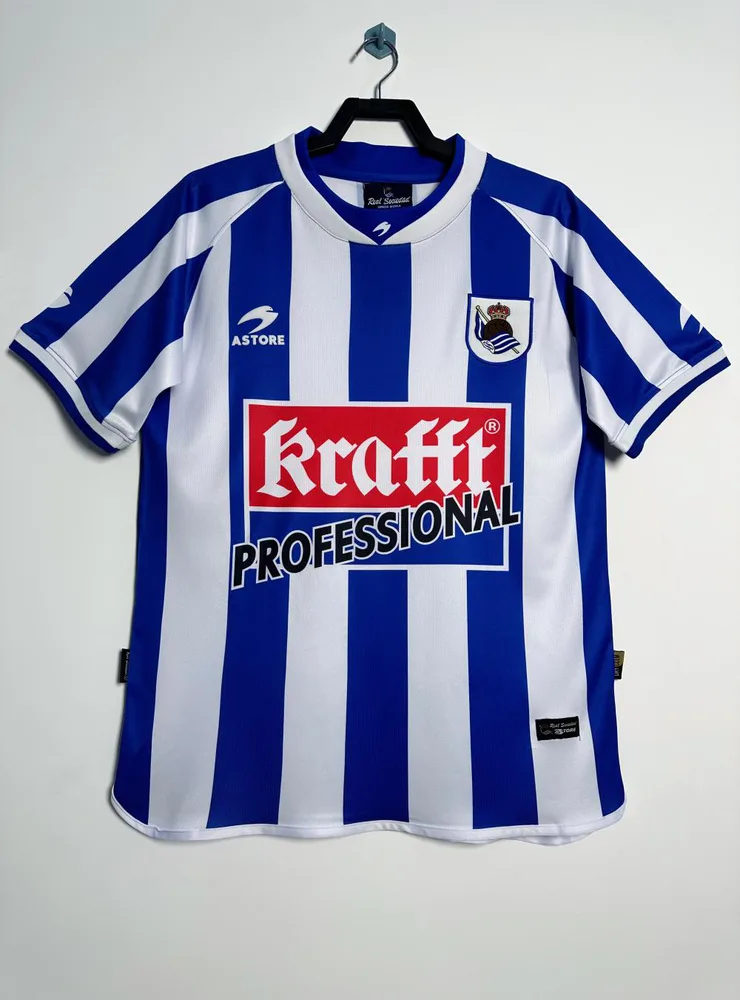 Real Sociedad 2002-2003 Retro Real Sociedad Local Camiseta de fútbol 2002/2003
