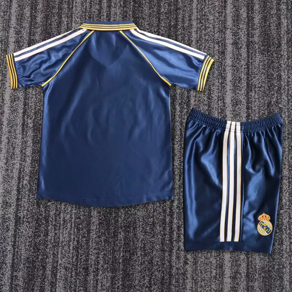 Real Madrid 1998-2000 Retro Real Madrid Tercera Visitante Camiseta de fútbol Talla infantil 1998/2000 — 2
