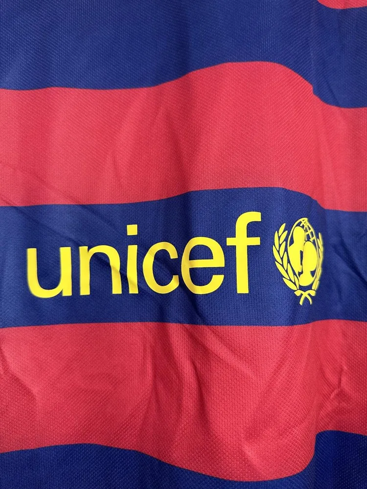 Barcelona 2015/2016 Retro Barcelona Home Football Jersey Long Sleeve 2015/2016 — 9