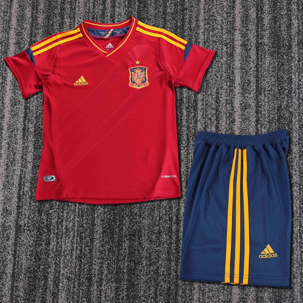 Spain 2012 Retro Spain Local Camiseta de fútbol Talla infantil 2012