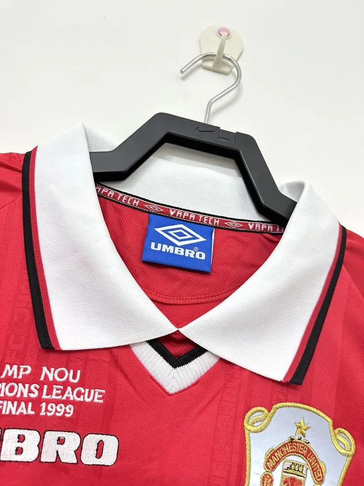 Manchester United 1999/2000 Retro Manga larga Manchester United Local Camiseta de fútbol 1999/2000 — 3