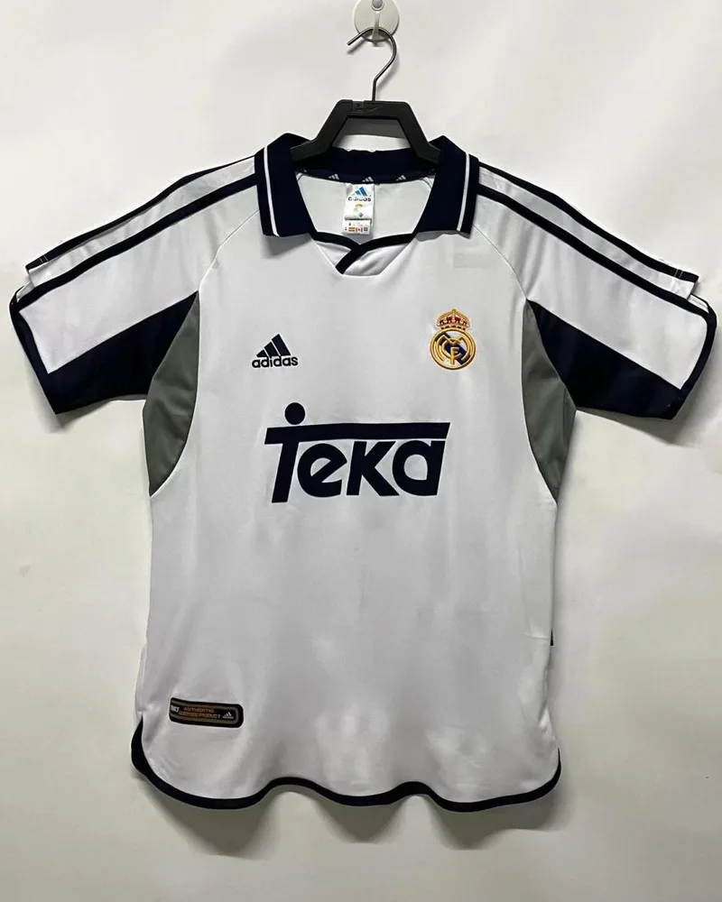 Real Madrid 2000/2001 Retro Real Madrid Local Camiseta de fútbol 2000/2001