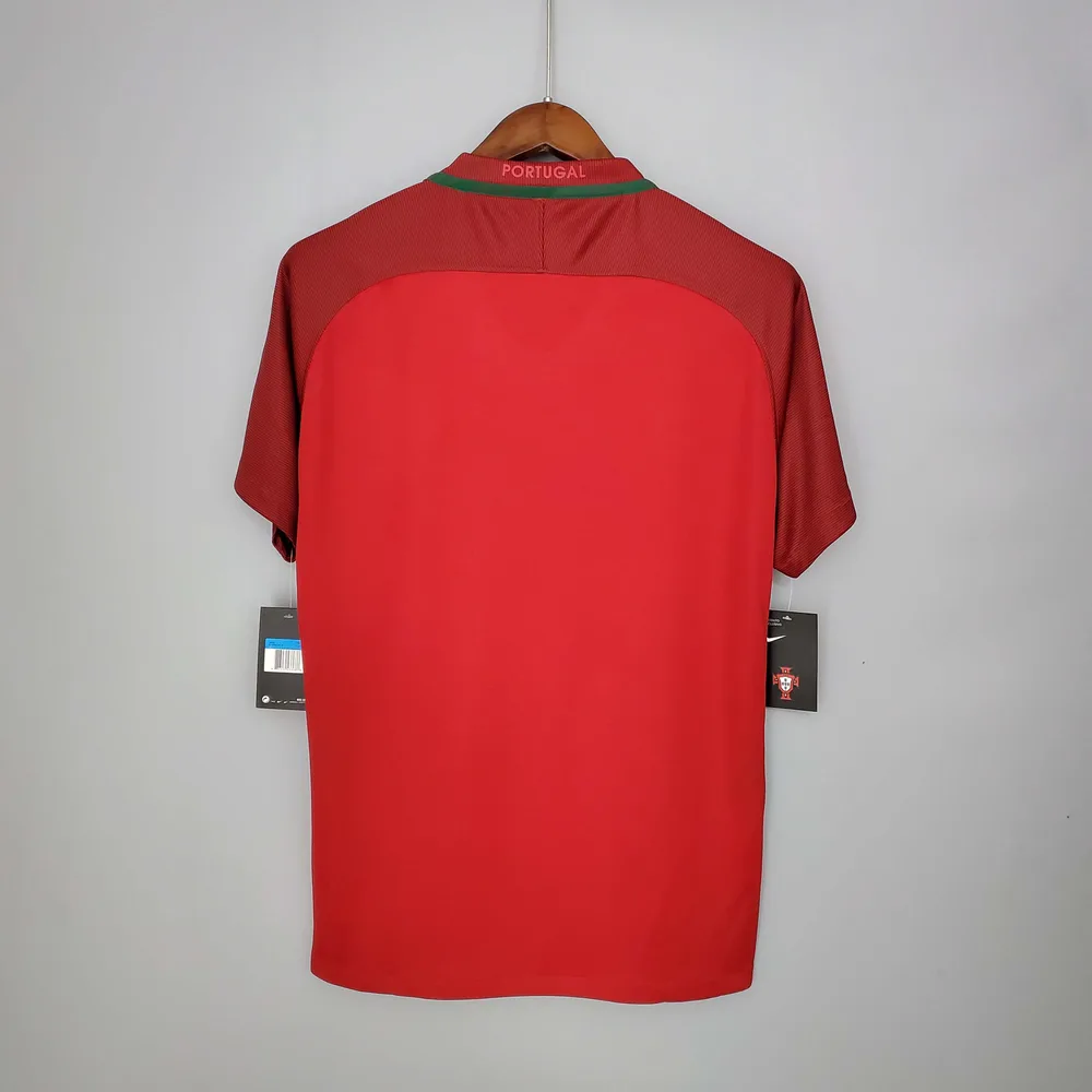 Portugal 2016 Retro Portugal Home Football Shirt 2016 — 2