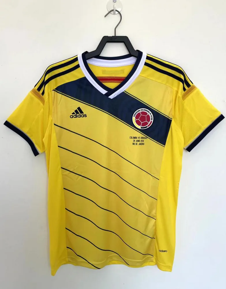 Colombia 2014 Retro Colombia Local Camiseta de fútbol 2014