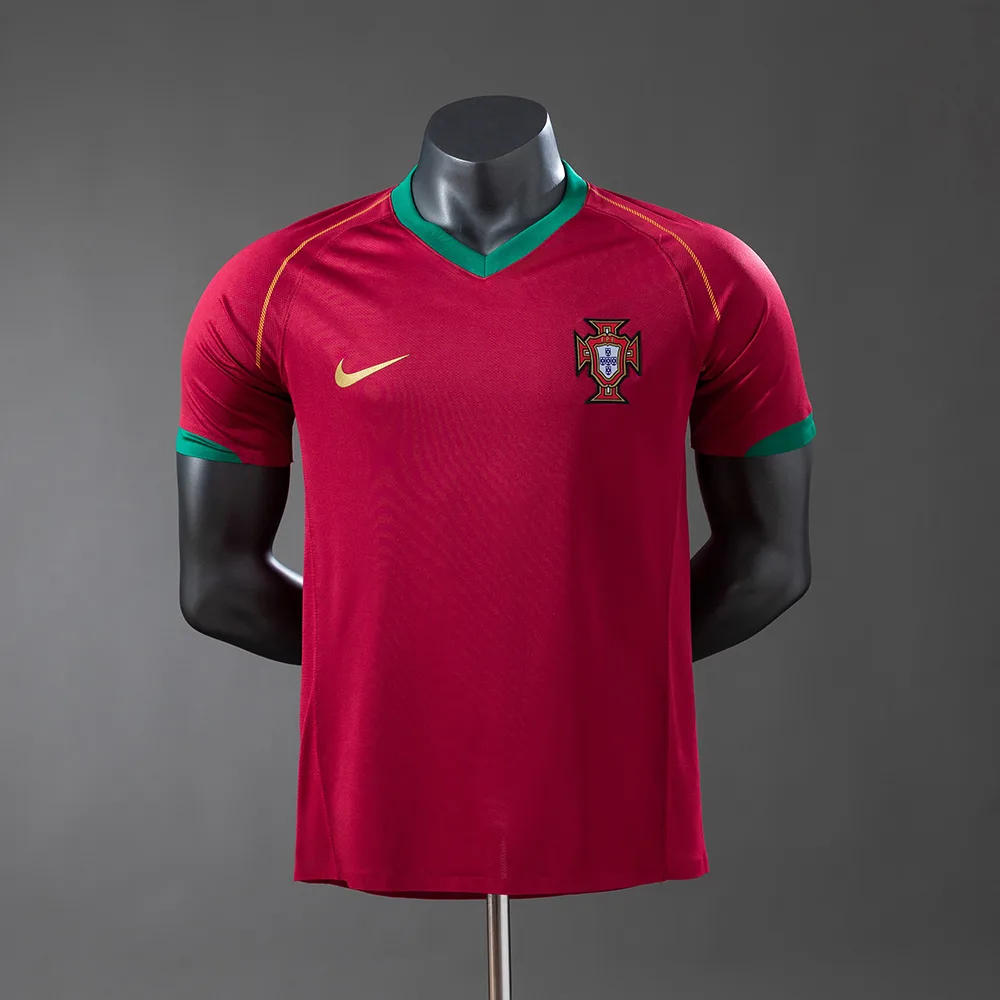Portugal 2006 Retro Player Version Portugal Home Jersey 2006
