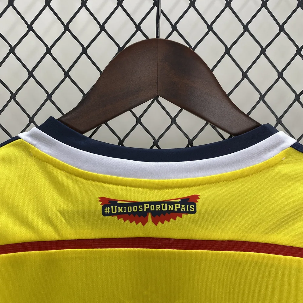 Colombia 2014 Retro Colombia Local Jersey 2014 — 5