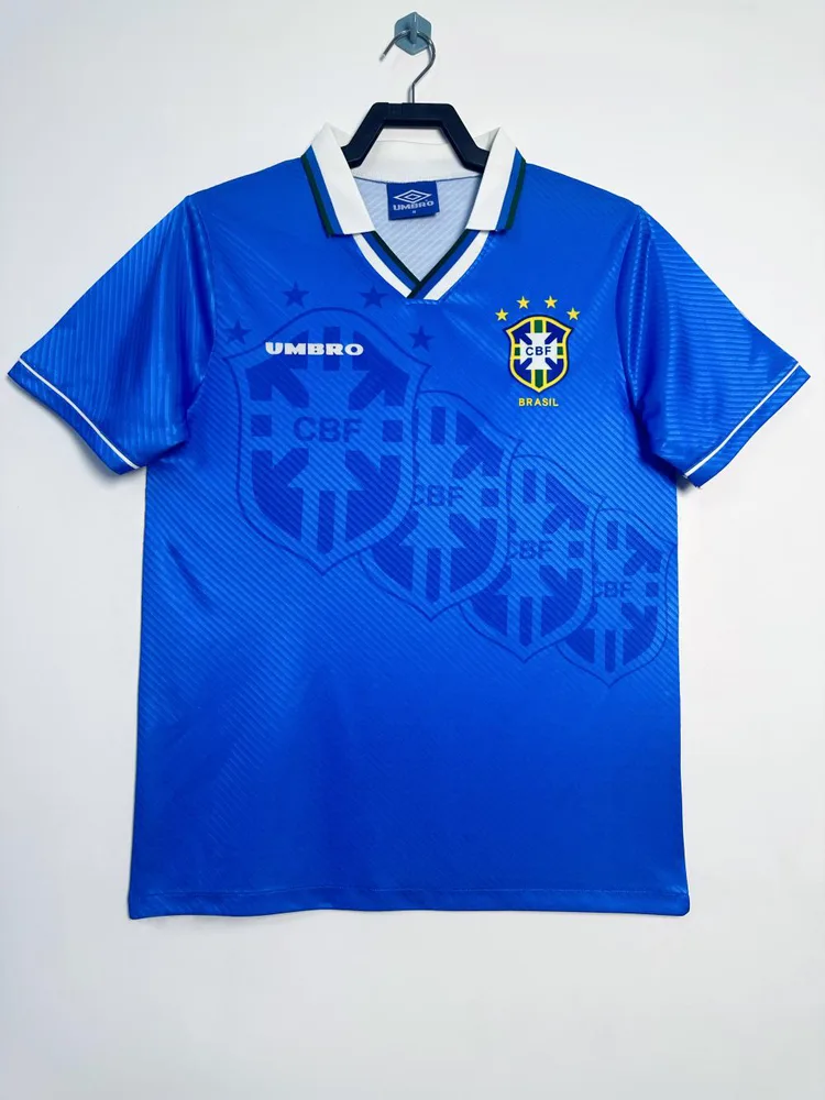 Brazil 1996 Retro Brazil Visitante Camiseta de fútbol Camiseta de fútbol 1996