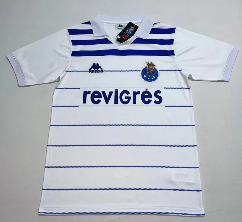 FC Porto 1985/1986 Retro Porto Visitante Camiseta de fútbol 1985/1986