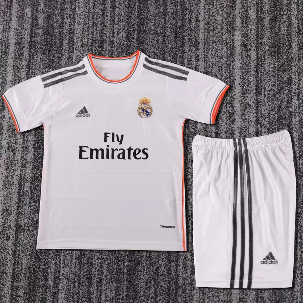 Real Madrid 2013-2014 Retro Real Madrid Local Camiseta de fútbol Talla infantil 2013/2014