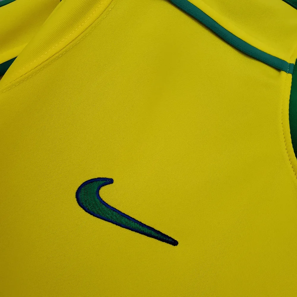 Brazil 1998 Retro Brazil Soccer Jersey Home 1998 — 4