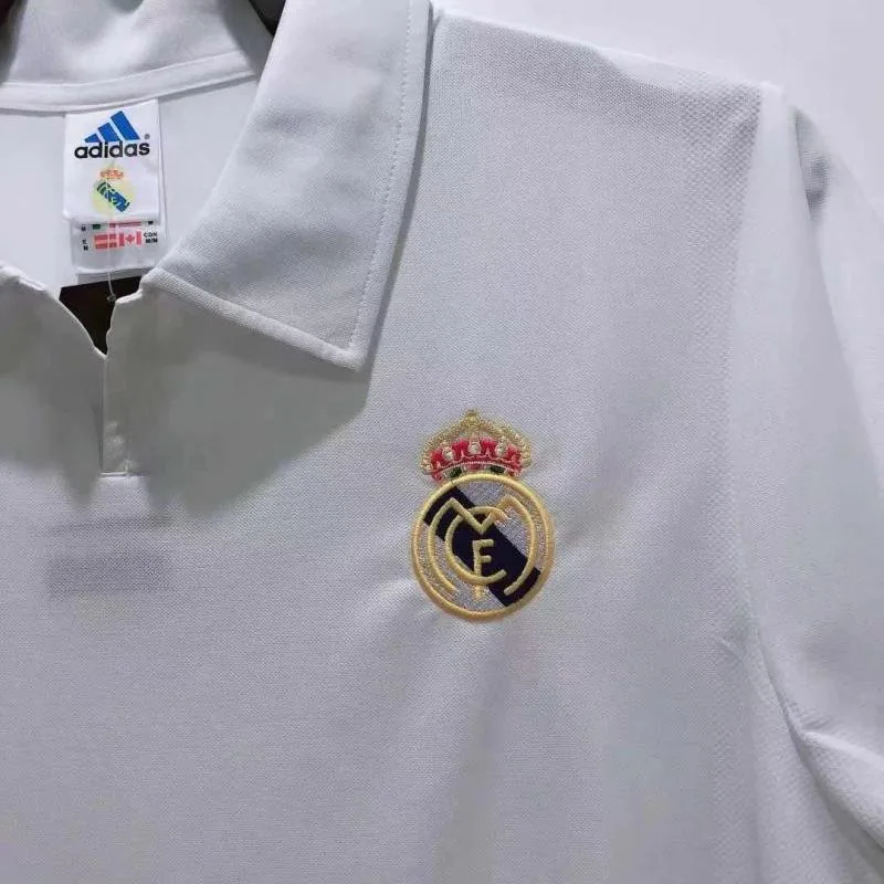 Real Madrid 2002/2003 Retro Real Madrid Local Camiseta de fútbol Champions League Edition 2002/2003 — 5