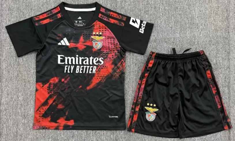 Benfica 2026/2027 Benfica Third Away Football Jersey Kids Size 2026/27