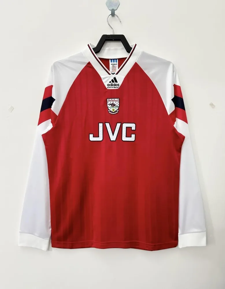 Arsenal 1992/1993 Retro Manga larga Arsenal Local Camiseta de fútbol 1992/1993