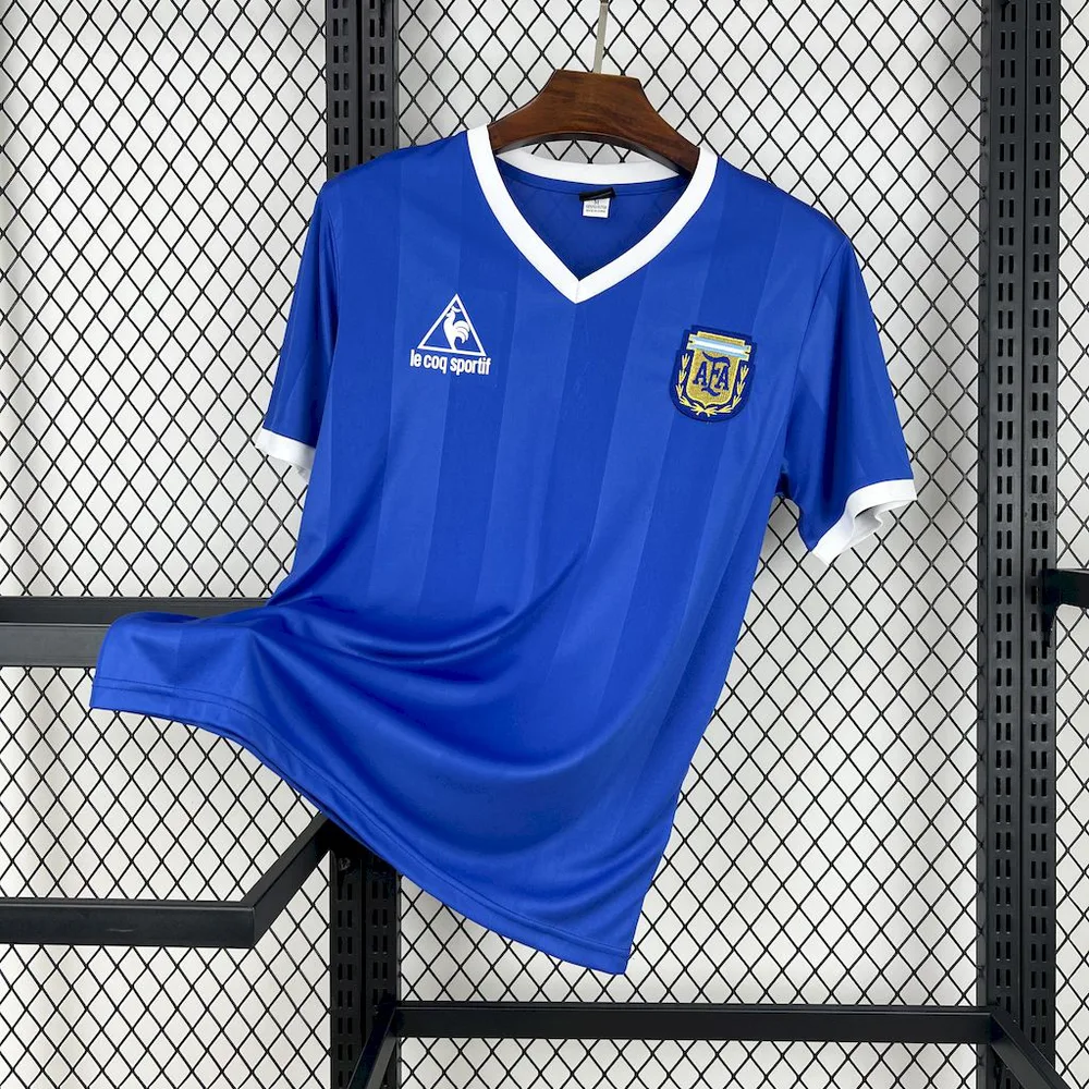 Argentina 1986 Retro Argentina National Team Visitante Jersey 1986