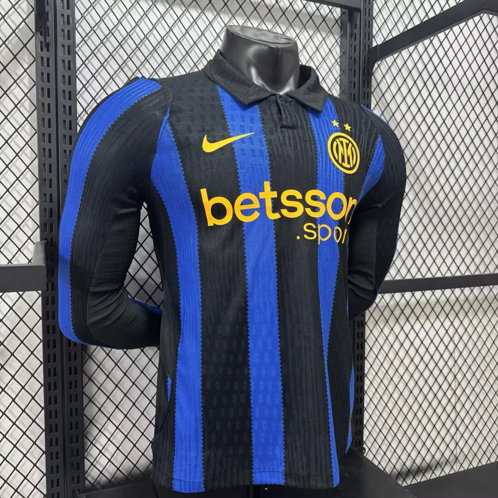 Inter Milan 2026/2027 Manga larga Versión jugador Inter Milan Local Camiseta de fútbol 2026/27 — 3