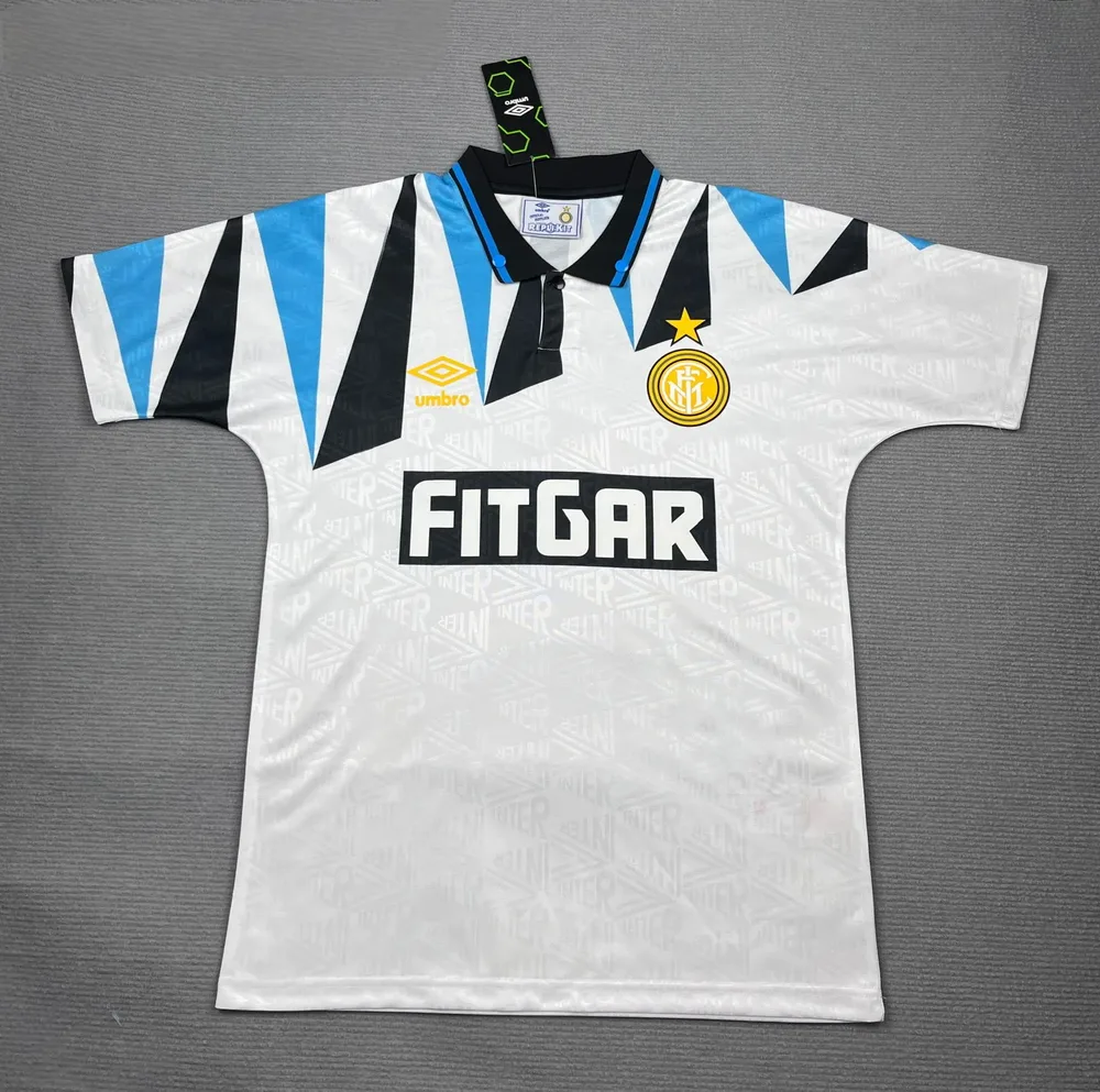 Inter Milan 1992-1993 Retro Inter Milan Visitante Camiseta de fútbol 1992/1993
