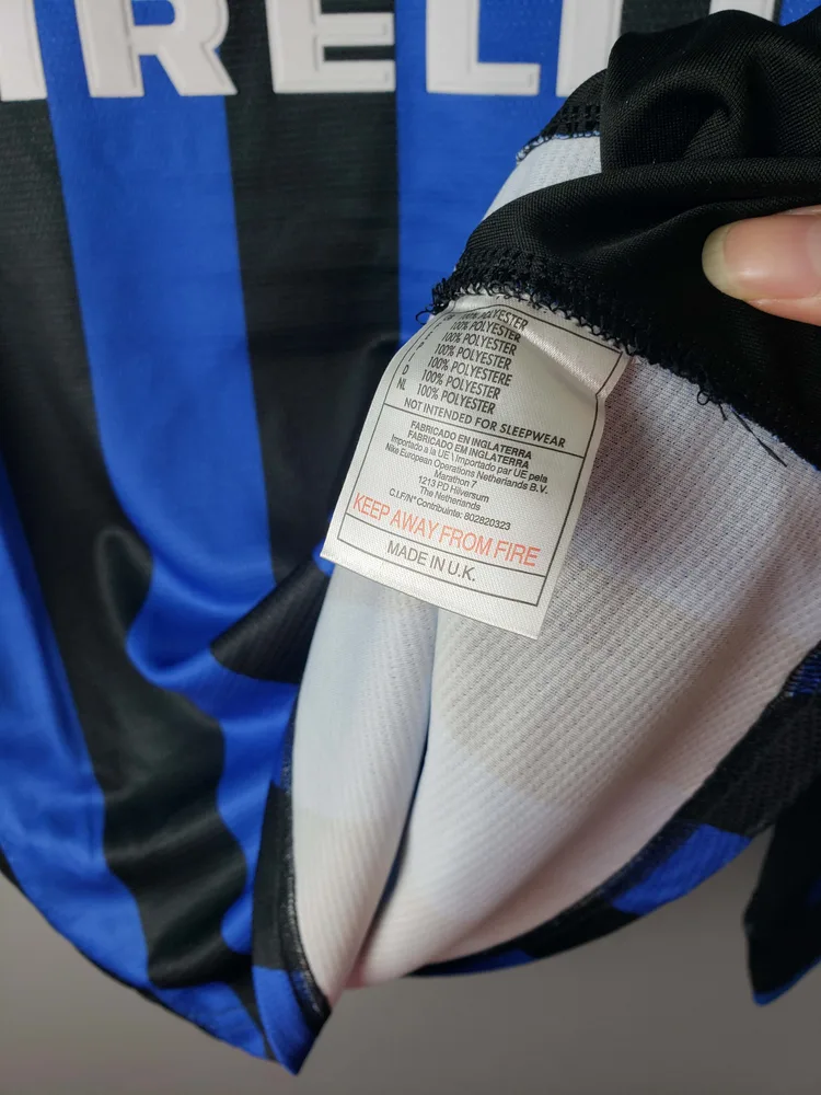 Inter Milan 1998/1999 Retro Long Sleeve Internazionale Milan Home Football Jersey 1998/1999 — 7