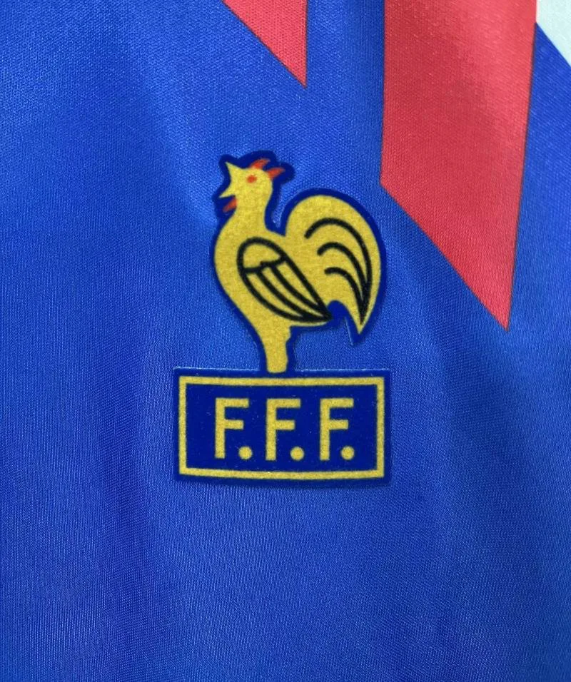 France 1990 Retro France Home Football Shirt 1990 — 5