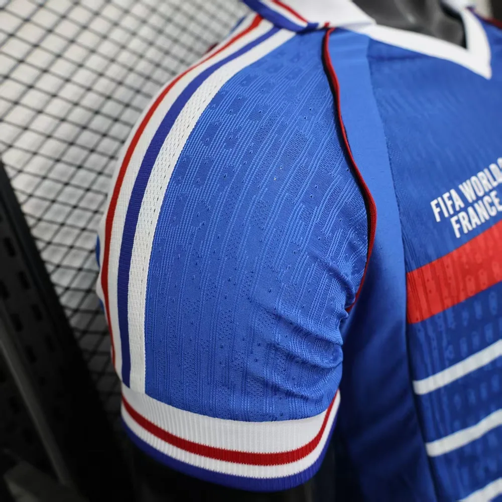 France 1998 Player Version Retro France Home Football Shirt 1998 — 6