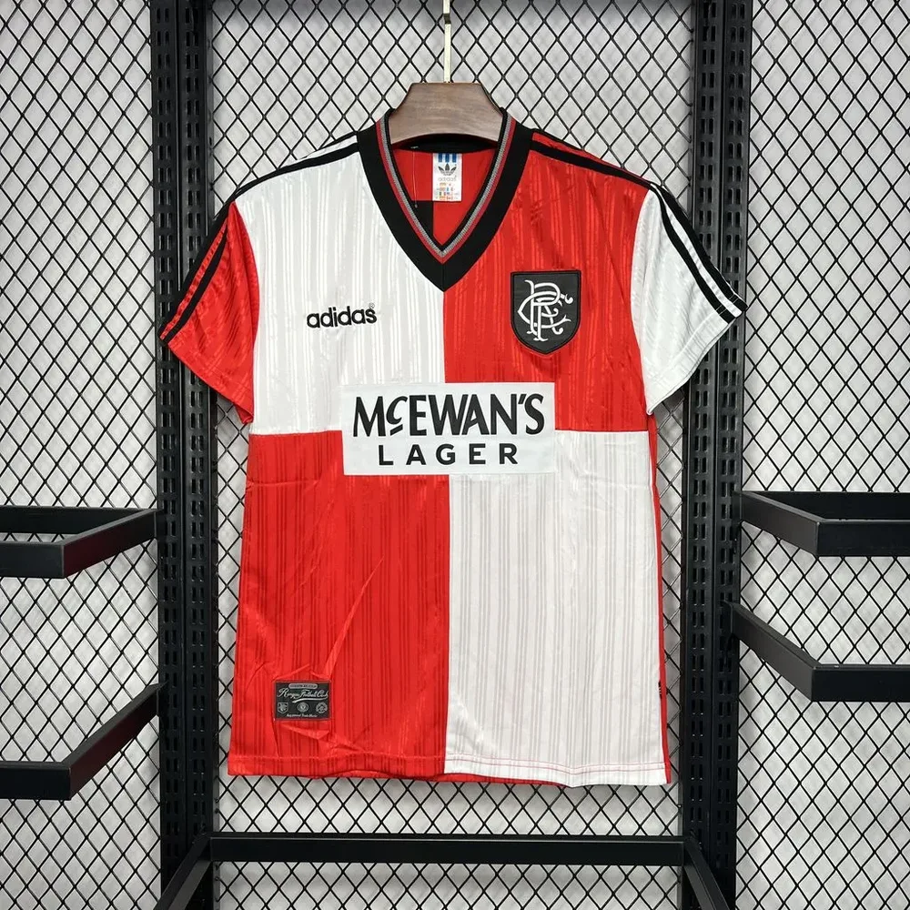 Rangers 1995/1996 Retro Rangers Visitante Camiseta de fútbol 1995/1996