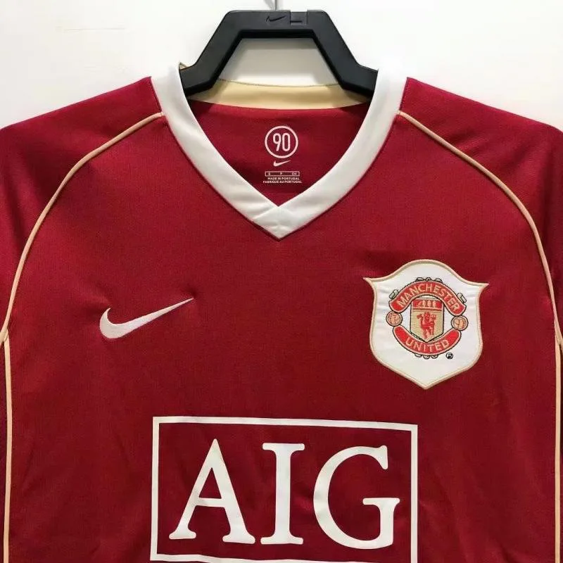Manchester United 2006/2007 Retro Long Sleeve Manchester United Home Football Shirt 2006/2007 — 3