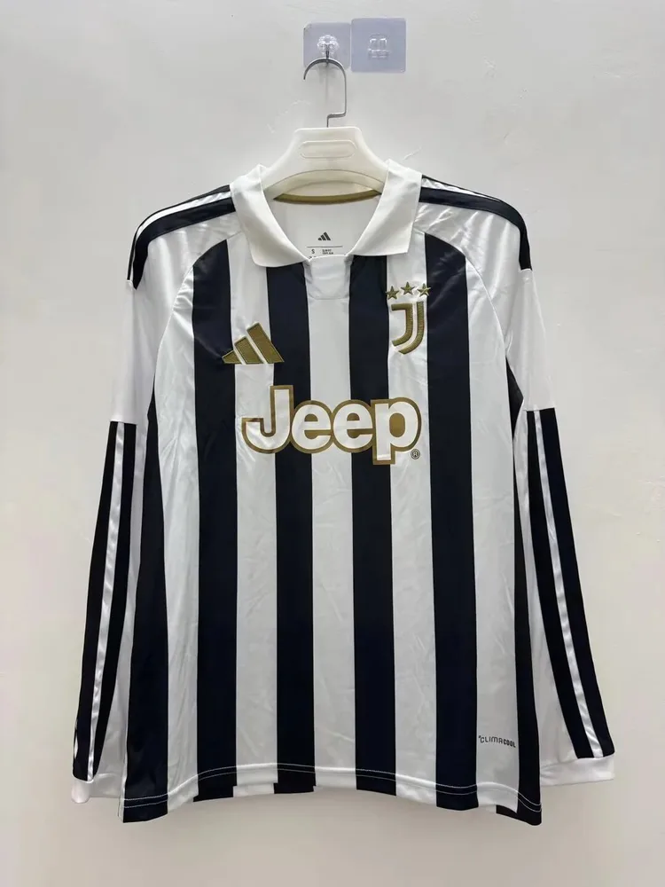 Juventus 2026/2027 Long Sleeve Juventus Home Football Shirt 2026/27