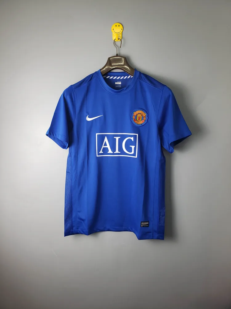 Manchester United 2007/2008 Retro Manchester United Camiseta de fútbol Visitante 2007/2008