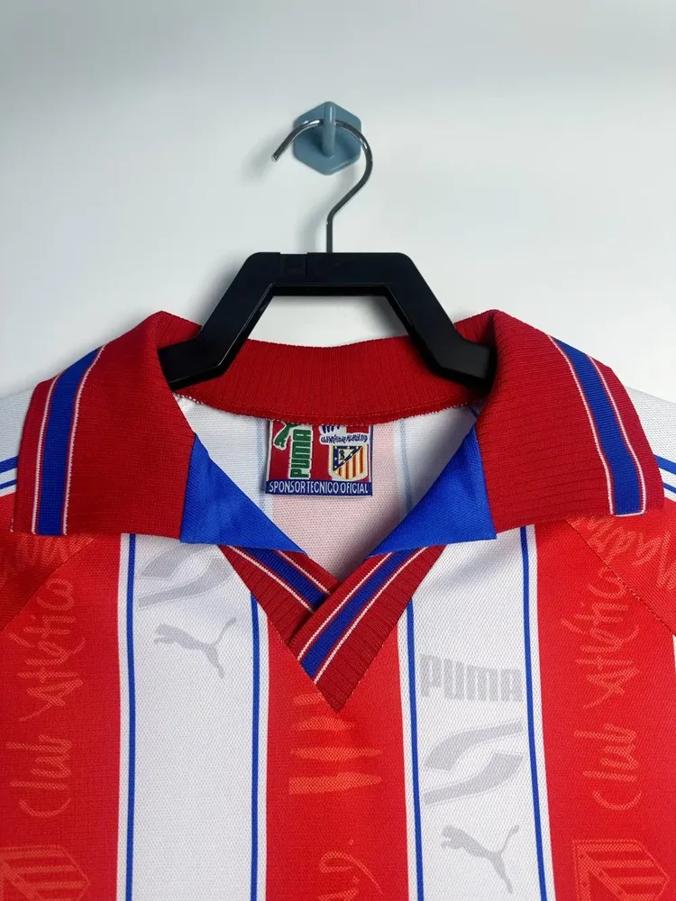 Atlético Madrid 1996-1997 Retro Atletico Madrid Local Camiseta de fútbol 1996/1997 — 3