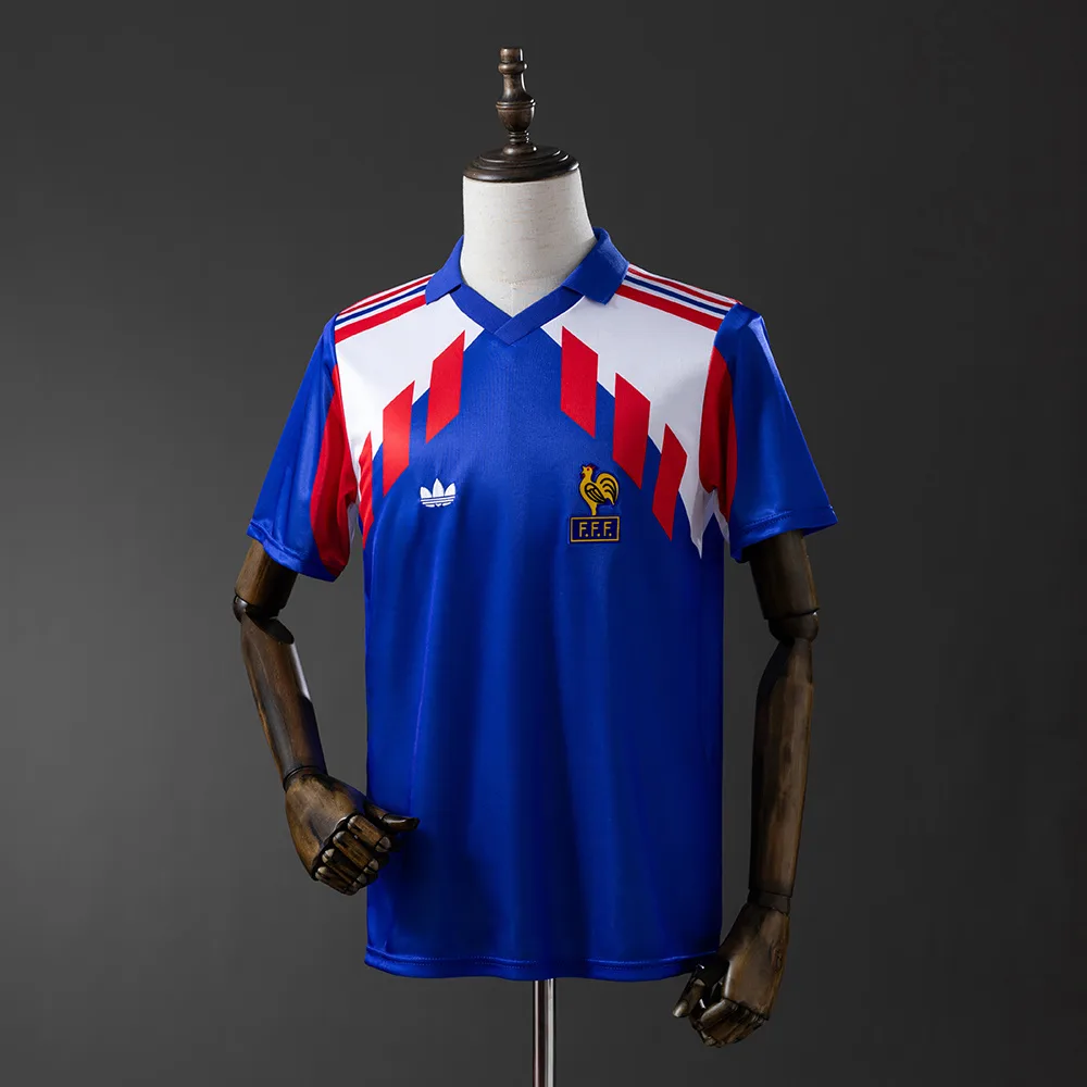France 1990 Retro France Local Camiseta de fútbol 1990