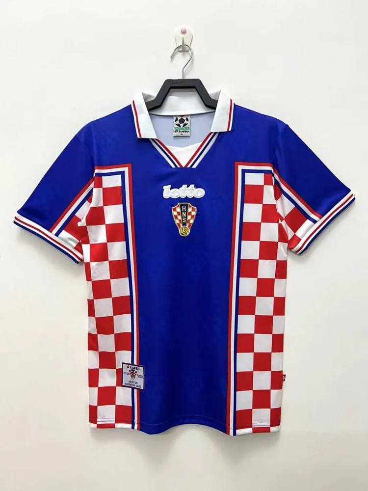 Croatia 1998 Retro Croatia National Team Visitante Camiseta de fútbol 1998