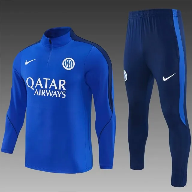 Inter Milan 2026/2027 Inter Milan Half-Pull Conjunto de entrenamiento Blue Camiseta de fútbol 2026/27