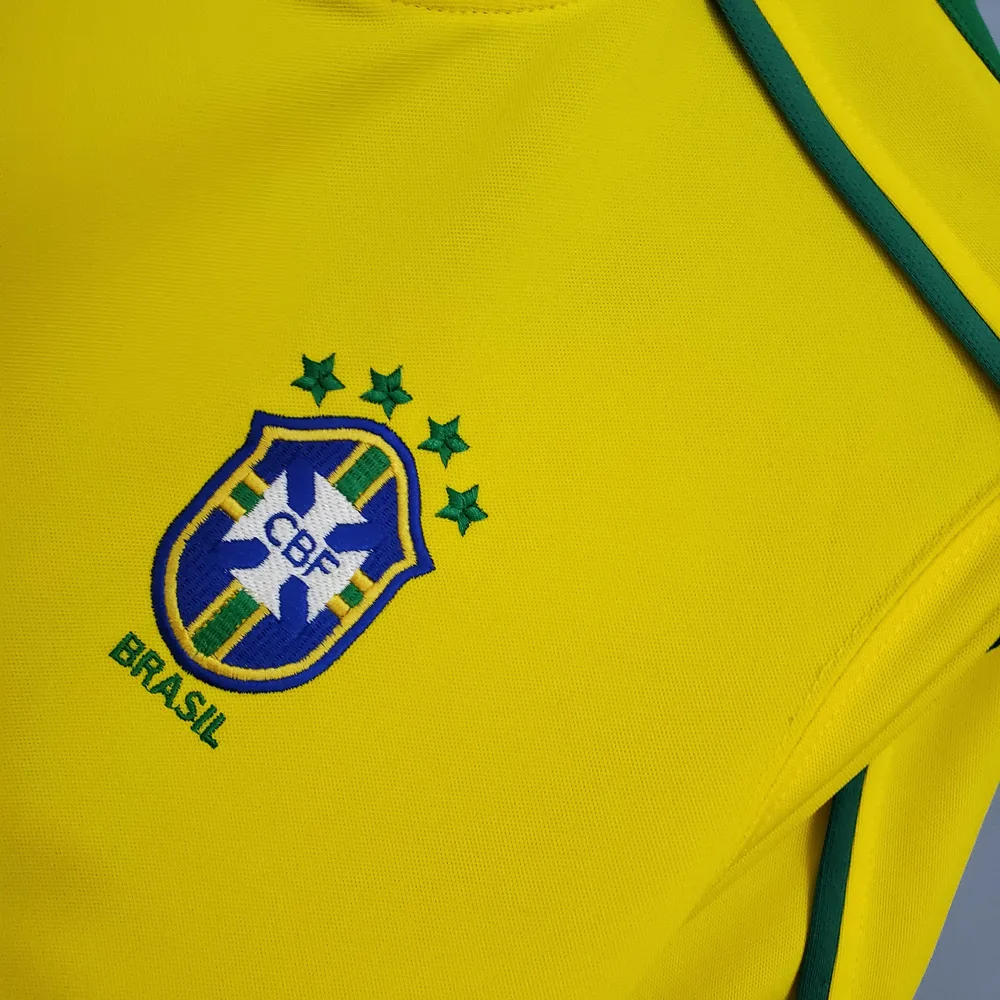 Brazil 1998 Retro Brazil Soccer Jersey Home 1998 — 5