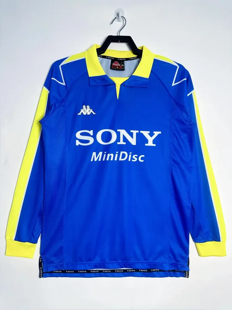 Juventus 1997-1999 Retro Manga larga Juventus Visitante Camiseta de fútbol 1997/1999