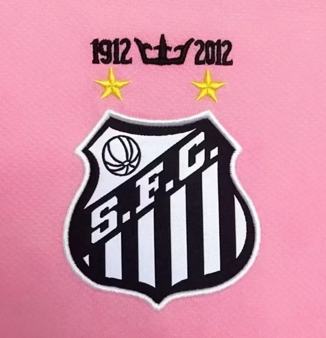 Santos 2012 Retro Santos Pink Football Jersey 2012 — 5
