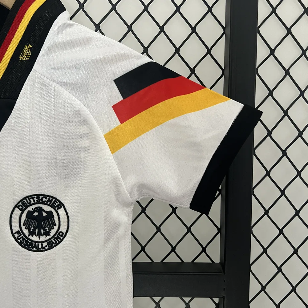 Germany 1992 Retro Germany Home Football Shirt Kids Size 1992 — 6