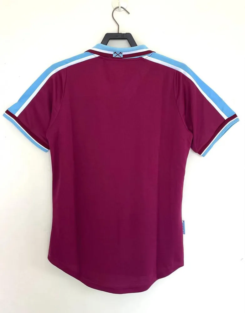 West Ham 1999-2001 Retro West Ham United Football Shirt Home 1999/2001 — 2