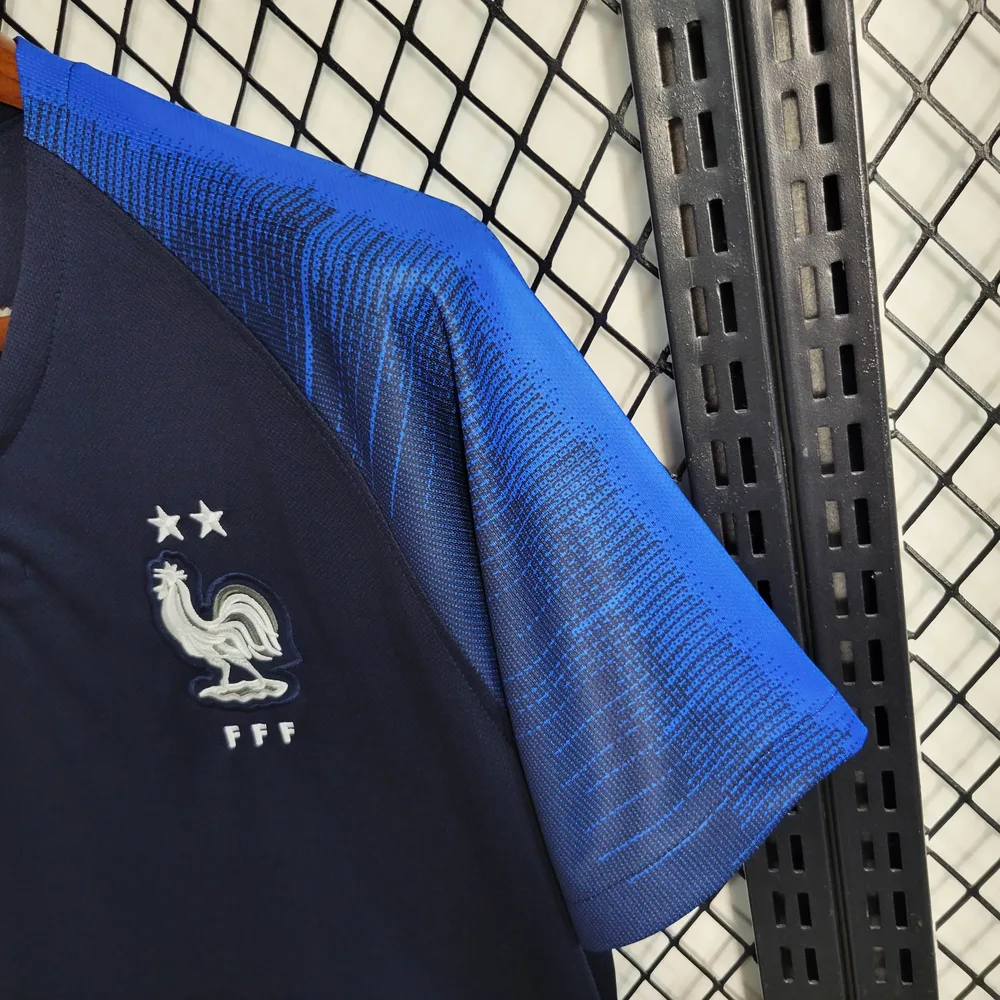 France 2018 Retro France Home Football Shirt 2018 — 11