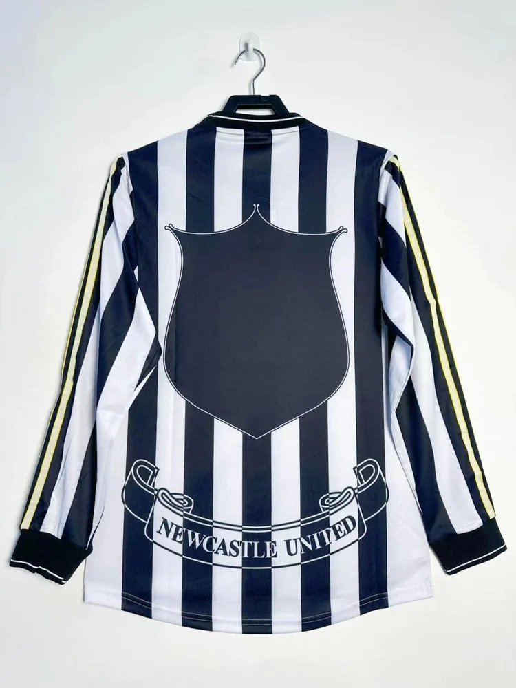 Newcastle 1997-1999 Retro Long Sleeve Newcastle United Home Soccer Jersey 1997/1999 — 2