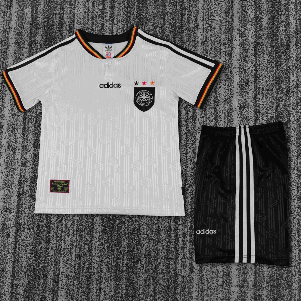 Germany 1996 Retro Germany Local Camiseta de fútbol Talla infantil 1996