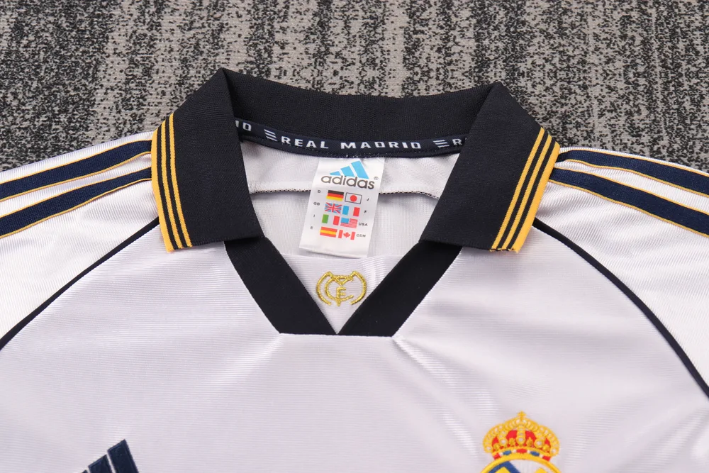 Real Madrid 1998-2000 Retro Real Madrid Home Football Shirt Kids Size 1998/2000 — 3