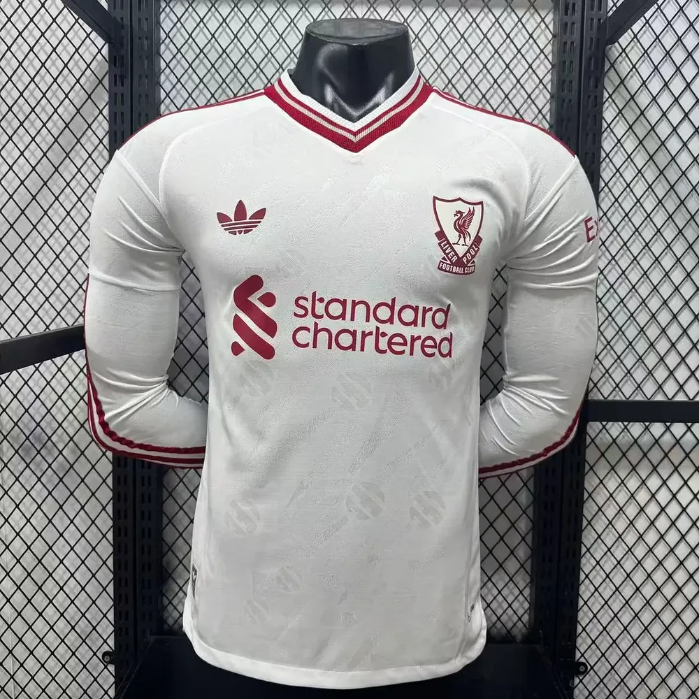 Liverpool 2026/2027 Long Sleeve Player Version Liverpool Away Football Jersey 2026/27