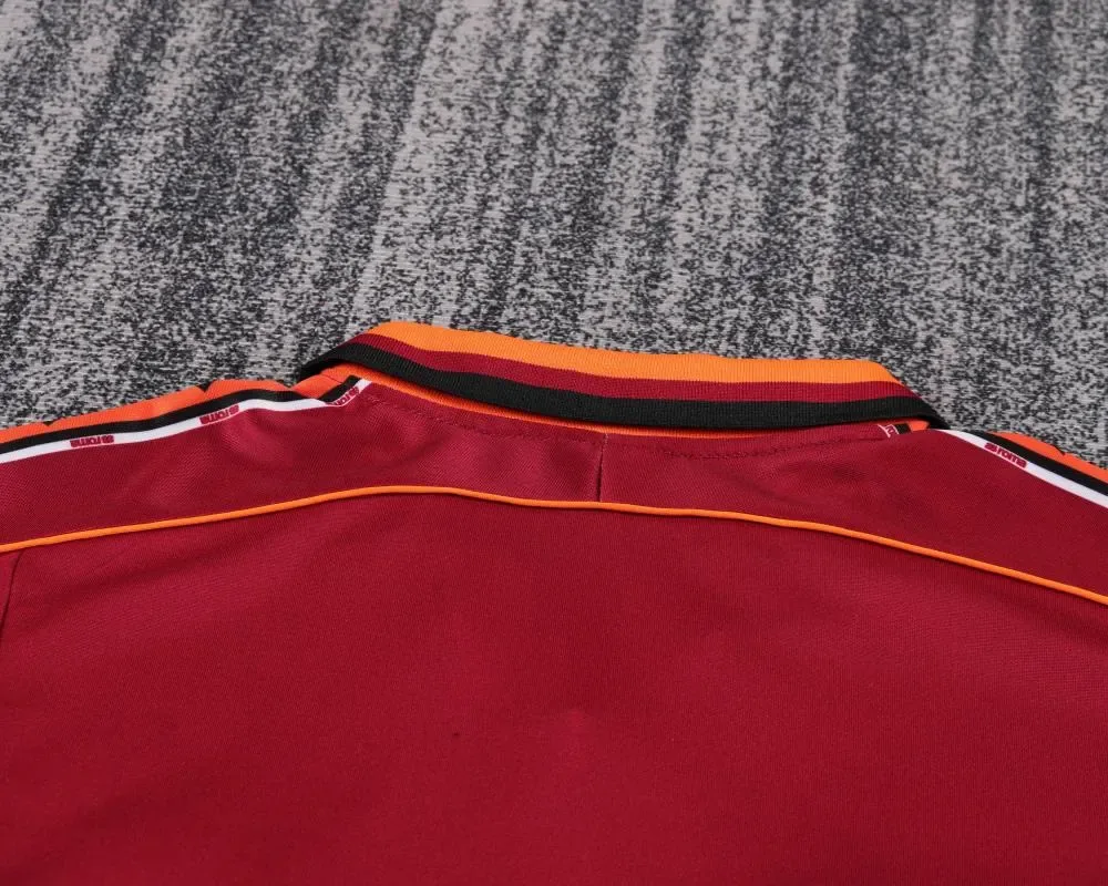 AS Roma 1998-1999 Retro Roma Home Soccer Jersey Kids Size 1998/1999 — 3