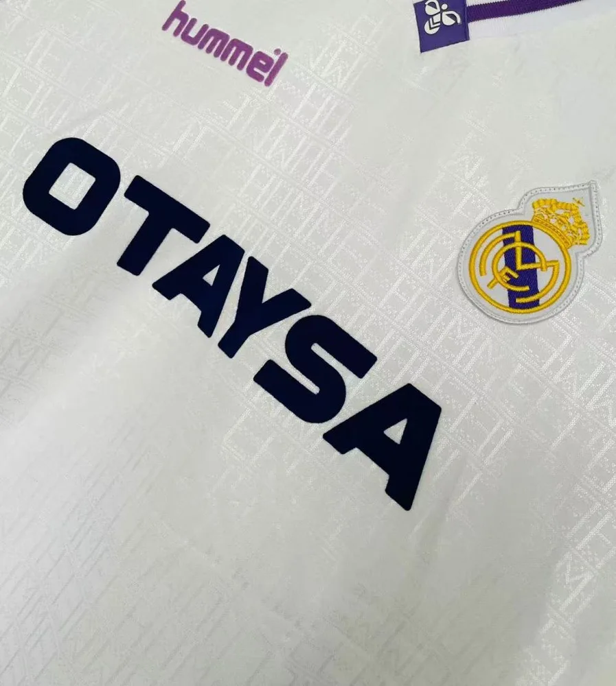 Real Madrid 1990/1992 Retro Real Madrid Local Camiseta de fútbol 1990/1992 — 3
