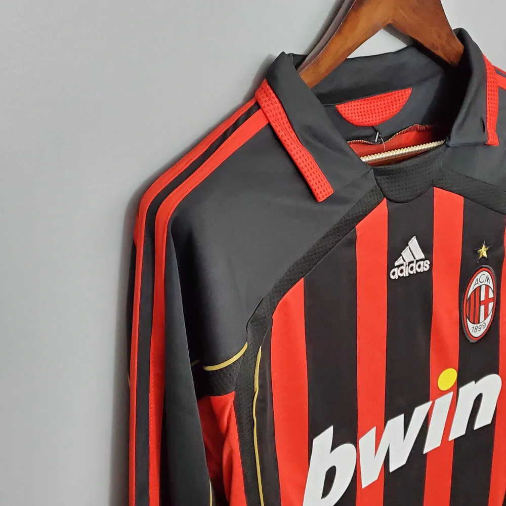 AC Milan 2006/2007 Retro Long Sleeve AC Milan Home Football Shirt 2006/2007 — 5