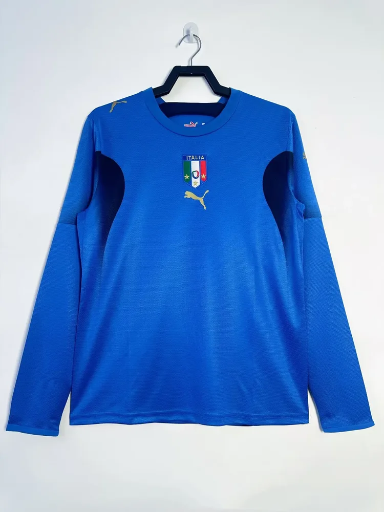 Italy 2006 Retro Italy Long sleeves Local Camiseta de fútbol 2006