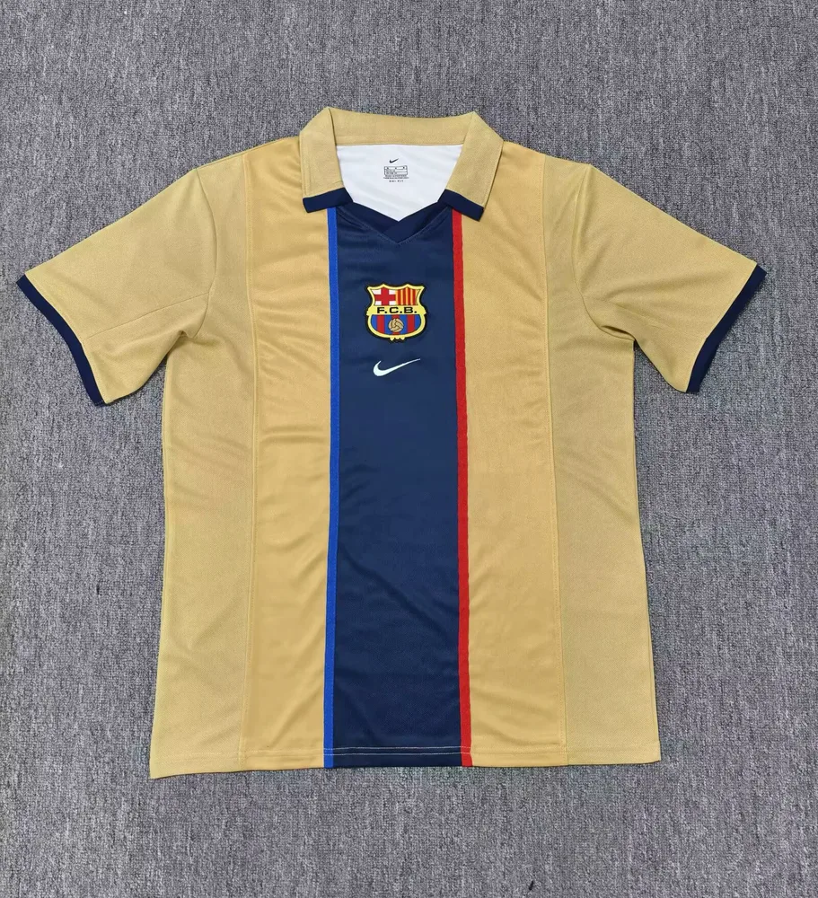 Barcelona 2025/2026 Barcelona x Travis Scott Collab Joint Retro Yellow Jersey 2025/2026
